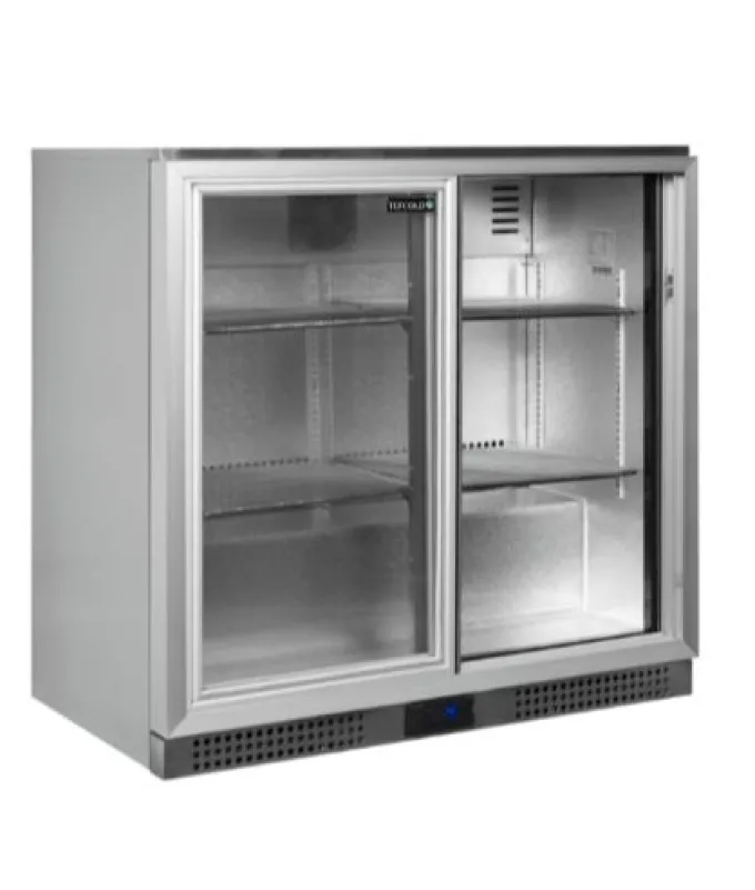 Arrière Bar Réfrigéré - 2 Portes Vitrées Coulissantes - 191L - TEFCOLD