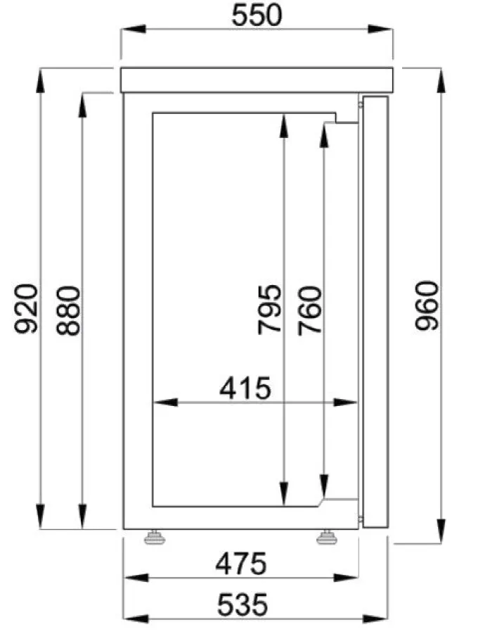 Arrière Bar Réfrigéré Professionnel - 320 L - Combisteel