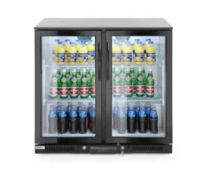 Arrière de bar réfrigéré double portes 200L Arktic 220-240V/160W 900x500x(H)900 mm - Hendi
