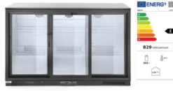 Arrière de bar réfrigéré portes coulissantes 303 L Arktic 220-240V/215W 1335x500x(H)900 mm - Hendi