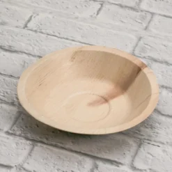 Assiette Creuse en Feuille de Palmier 18 cm - SDG Lot de 100