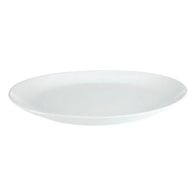 Assiette Creuse Ovale en Porcelaine Blanche 500 x 290 mm - Olympia