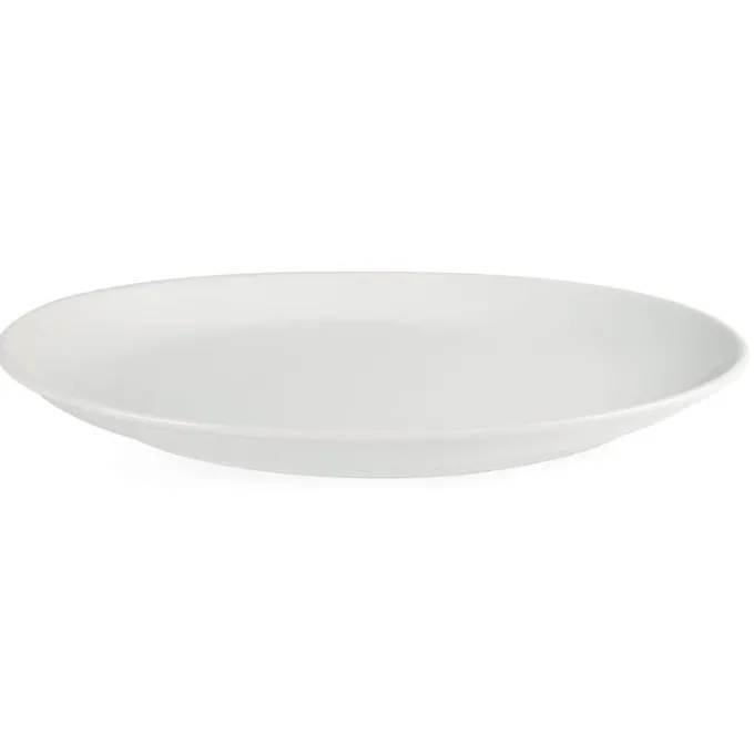 Assiette Creuse Ovale en Porcelaine Blanche 500 x 290 mm - Olympia