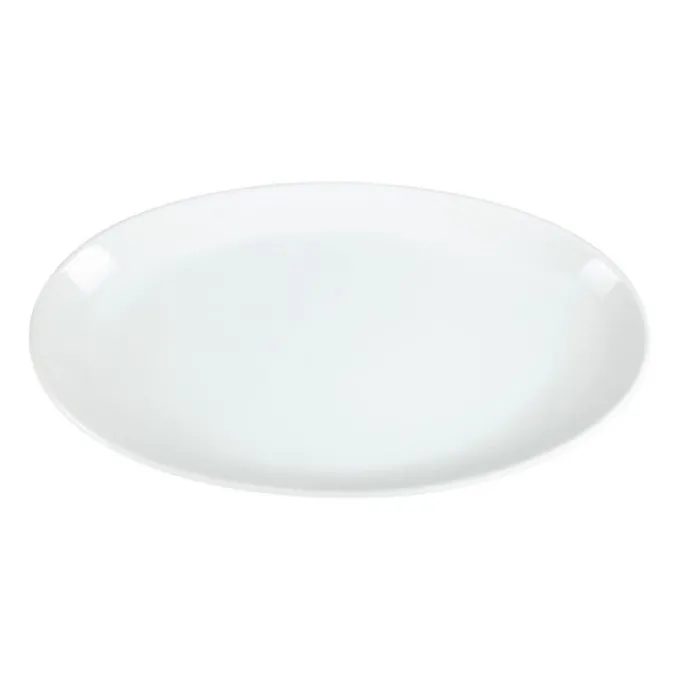 Assiette Creuse Ovale en Porcelaine Blanche 500 x 290 mm - Olympia