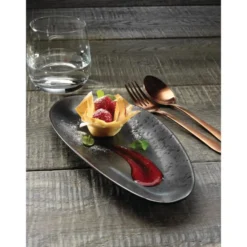 Assiette Ovale 250 mm Fusion - Lot de 6 - Olympia