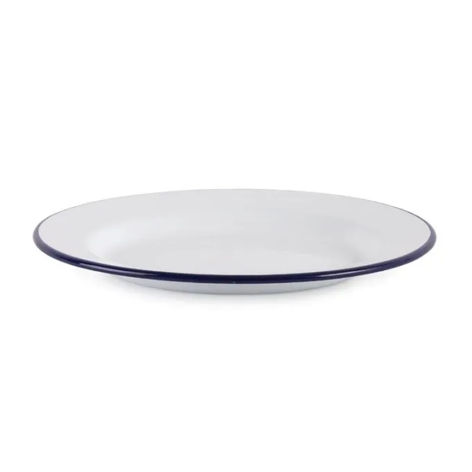 Assiette Plate Acier Émaillé 245 mm - Lot de 6 - Olympia