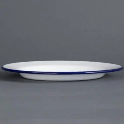 Assiette Plate Acier Émaillé 245 mm - Lot de 6 - Olympia