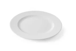 Assiette plate porcelaine blanche simple Ø 300 mm - Lot de 6 - Hendi