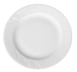 Assiette plate porcelaine blanche décorée Ø 320 mm - Lot de 6 - Hendi