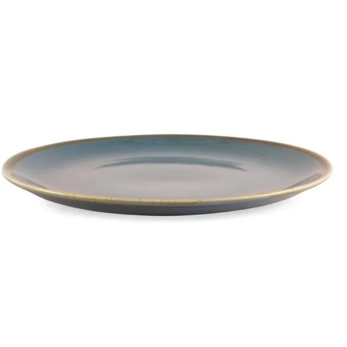 Assiette Plate Ronde Couleur Océan Kiln 280 mm - Lot de 4 - Olympia