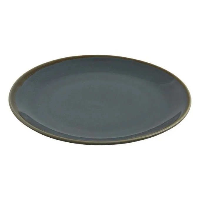 Assiette Plate Ronde Couleur Océan Kiln 280 mm - Lot de 4 - Olympia