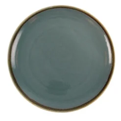 Assiette Plate Ronde Couleur Océan Kiln 280 mm - Lot de 4 - Olympia