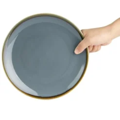 Assiette Plate Ronde Couleur Océan 230 mm - Lot de 6