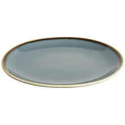 Assiette Plate Ronde Couleur Océan 230 mm - Lot de 6