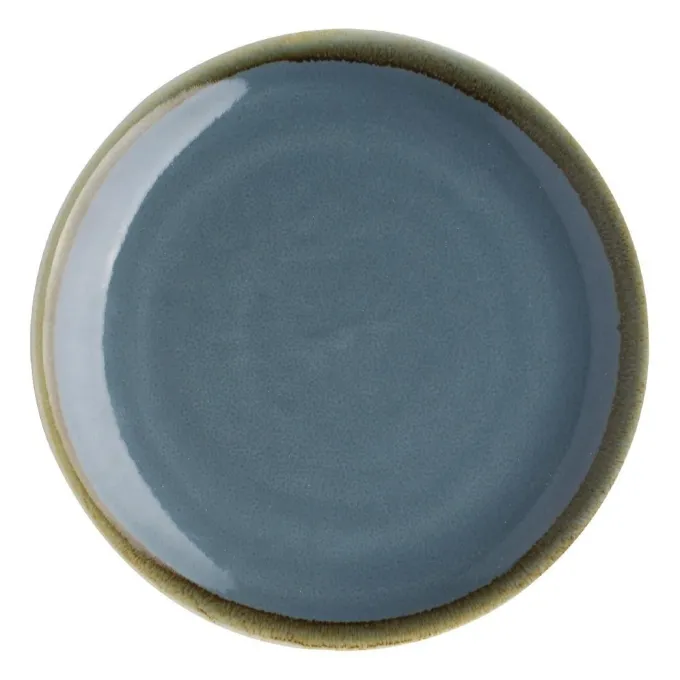 Assiette Plate Ronde Couleur Océan 230 mm - Lot de 6