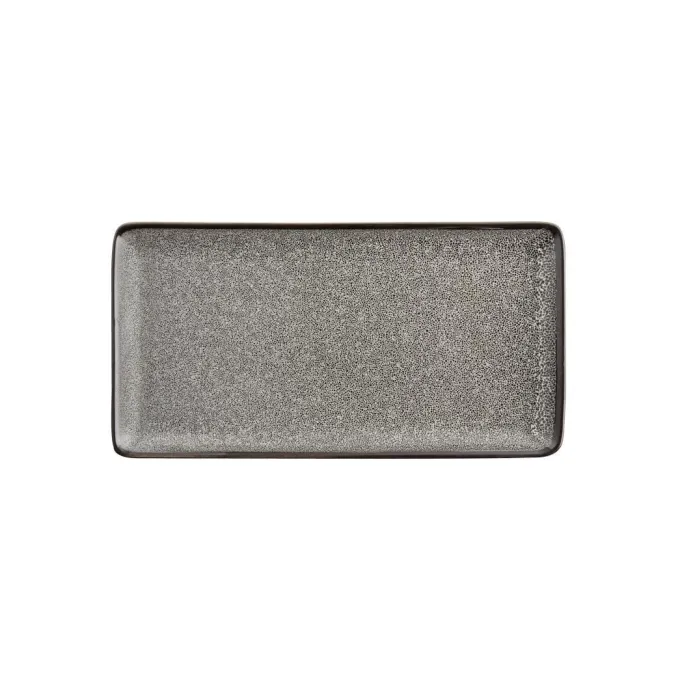 Assiette Rectangulaire Mineral Effet granit - Lot de 6 - Olympia