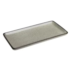 Assiette Rectangulaire Mineral Effet granit - Lot de 6 - Olympia