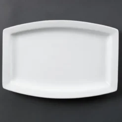 Assiette Rectangulaire Whiteware 320 mm - Lot de 6 - Olympia