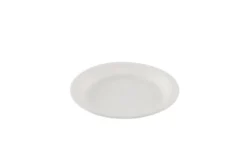 Assiette ronde blanche en canne à sucre Ø 17 cm - 800 unités - Betik