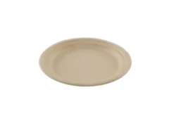 Assiette ronde crème en canne à sucre Ø 22 cm - 800 unités - Betik
