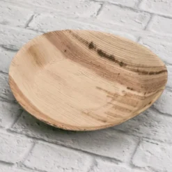 Assiette Ronde en Feuille de Palmier 22 cm - SDG Lot de 100