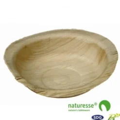 Assiette Ronde en Feuille de Palmier 12 cm - SDG - Lot de 200