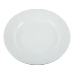 Assiettes à Bord Large Blanches 202(Ø)mm Lot de 12 Olympia
