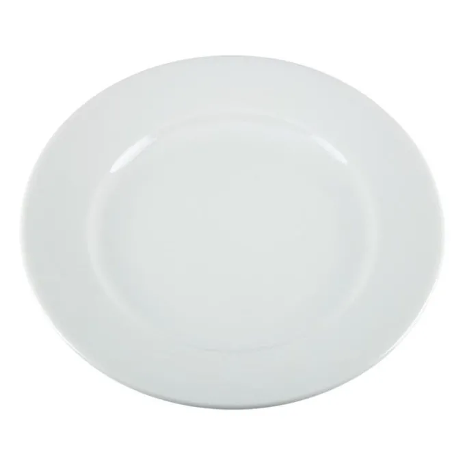 Assiettes à Bord Large Blanches 202(Ø)mm Lot de 12 Olympia