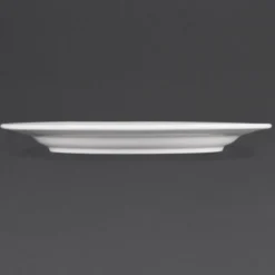 Assiettes à Bord Large Blanches 280(Ø)mm - Lot de 6 - Olympia