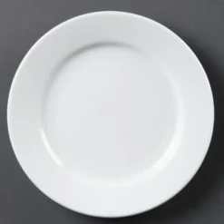 Assiettes à Bord Large Blanches 230(Ø)mm Lot de 12 Olympia