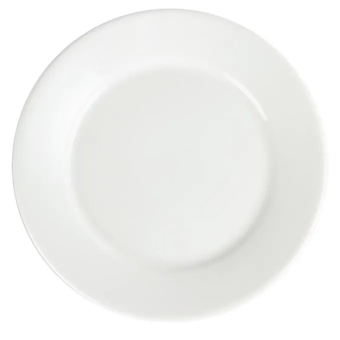 Assiettes à Bord Large Blanches 230(Ø)mm Lot de 12 Olympia