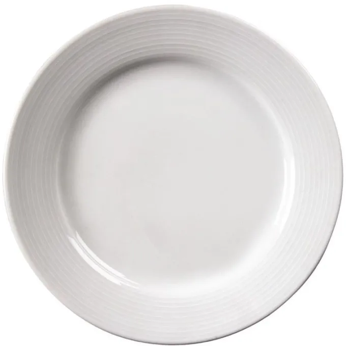 Assiettes à Bord Large Linear 200(Ø)mm Lot de 12 Olympia