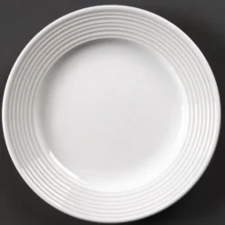 Assiettes à Bord Large Linear 150(Ø)mm Lot de 12 Olympia