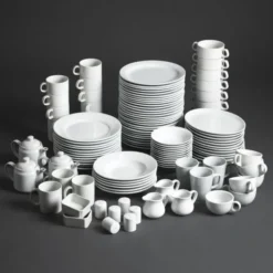 Assiettes à Bord Large 202(Ø)mm Athena Hotelware - Lot de12