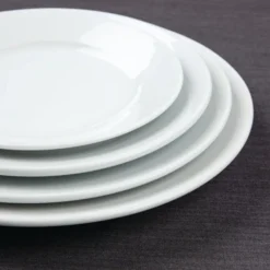 Assiettes à Bord Large 254(Ø)mm Lot de 12 Olympia