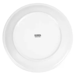 Assiettes à Bord Étroit Blanches 250(Ø)mm Lot de 12 Olympia