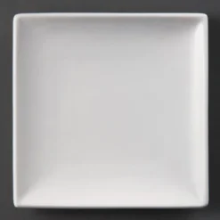 Assiettes Carrées Blanches 295(L)mm - Lot de 6 - Olympia