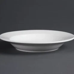 Assiettes Creuses Blanches Ø270 mm - Lot de 6 - Olympia