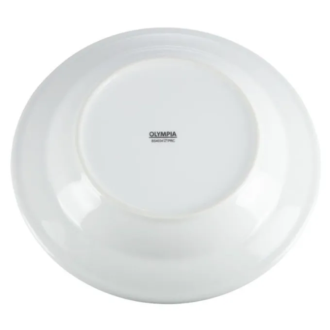 Assiettes Creuses Blanches Ø270 mm - Lot de 6 - Olympia