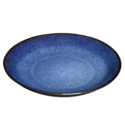 Assiettes Creuses Luna Bleu Nuit 205 mm - Lot de 4 - Olympia