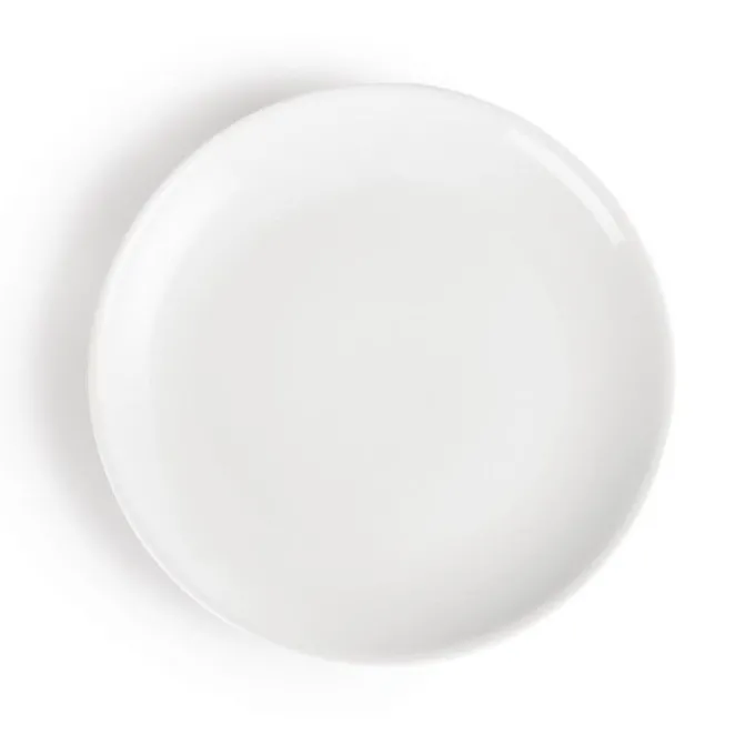 Assiettes Plates Rondes en Porcelaine Blanche 280 mm - Lot de 6 - Olympia