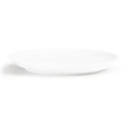 Assiettes Plates Rondes en Porcelaine Blanche 280 mm - Lot de 6 - Olympia