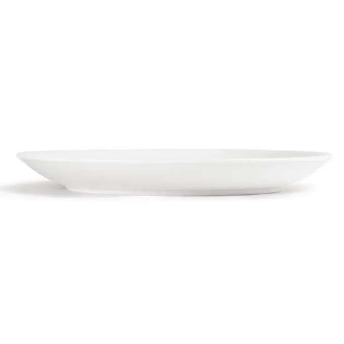 Assiettes Plates Rondes en Porcelaine Blanche 280 mm - Lot de 6 - Olympia