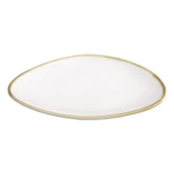 Assiettes Triangulaires Couleur Craie 230mm - Lot de 6 - Olympia Kiln