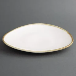 Assiettes Triangulaires Couleur Craie 230mm - Lot de 6 - Olympia Kiln