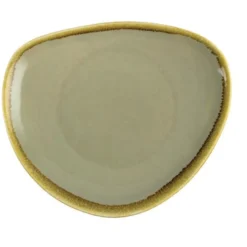 Assiette Triangulaire Couleur Mousse Kiln 230 mm - Lot de 6 - Olympia