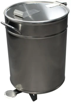 Bac à Déchets 50L Inox Roulant - L2G