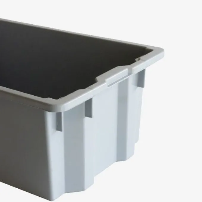 Bac empilable emboîtable 70 L - gris - Gilac