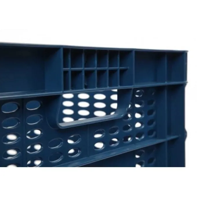 Bac EUROBOX Ajouré - 600X400XH330 - Bleu - Matériel CHR Pro