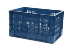 Bac EUROBOX Ajouré - 600X400XH330 - Bleu - Matériel CHR Pro
